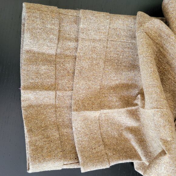 Vintage Lilly Pulitzer 90s Tweed Cropped Trousers Wool Brown Cuffed Women 8 - Picture 10 of 12